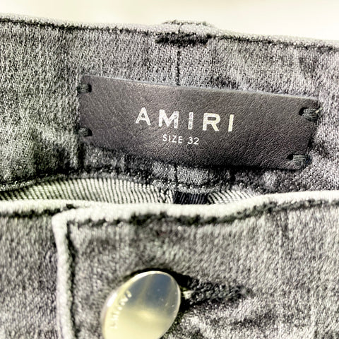 Amiri Military Patch Jeans 'Grey Black' | US M 32"
