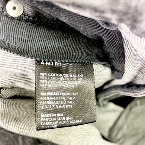 Amiri Military Patch Jeans 'Grey Black' | US M 32"