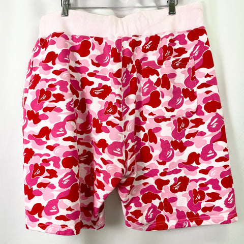 Bape ABC Camo Sweat Short 'Pink' | US M XX-Large