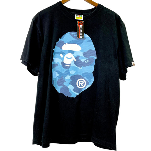 Bape ABC Camo Head Tee 'Blue' | US M X-Large