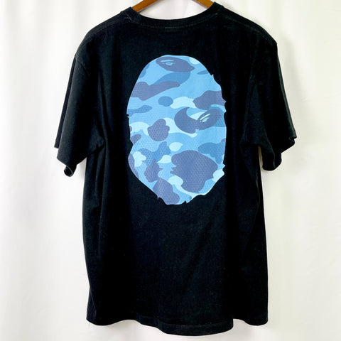 Bape ABC Camo Head Tee 'Blue' | US M X-Large