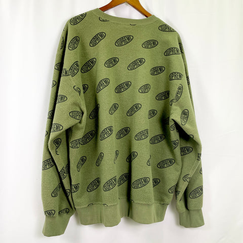Supreme Liner Crewneck 'Light Olive' | US M X-Large