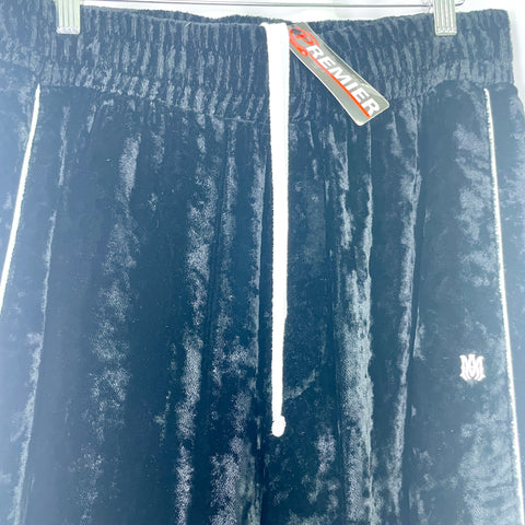 Amiri Velvet Flare Track Pants 'Black' | US M Large
