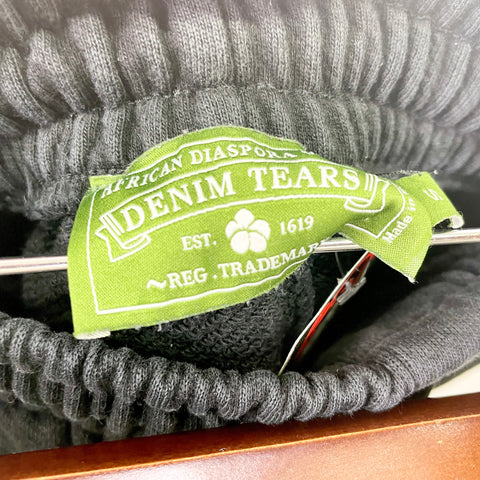 Denim Tears The Cotton Wreath Sweat shorts 'Black' | US M (Small)