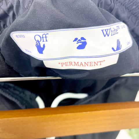 Off White Diag Outline Swim Shorts 'Black' | US M (Medium)