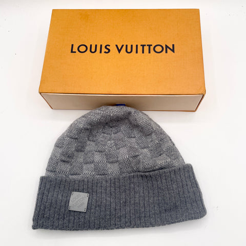 Louis Vuitton Neo Petit Damier Beanie 'Grey' | US M (One Size)