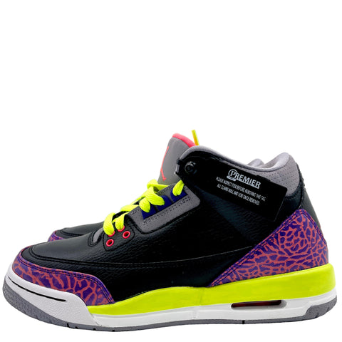 Air Jordan 3 Retro 'Black Atomic Red Volt (2013)' | US GS 7Y