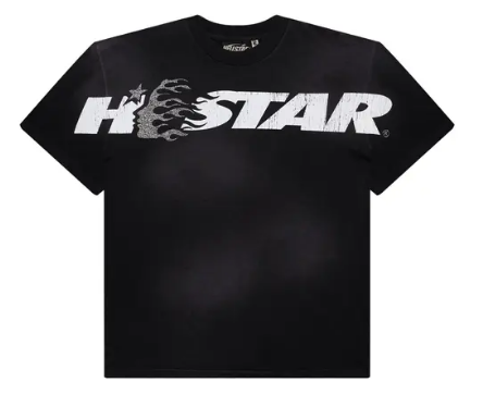 Hellstar Cartoon Logo Glitter Tee 'Faded Black' | US M (Small)