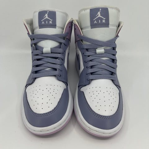 Air Jordan 1 Mid 'Indigo Haze Doll White (2025 Women's)' | US W 8.5 / US GS 7Y