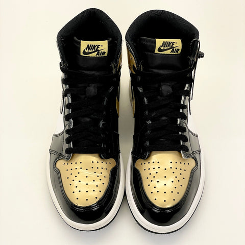 Air Jordan 1 Retro High OG NRG 'Patent Gold Toe (2018)' | US M 10