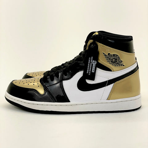 Air Jordan 1 Retro High OG NRG 'Patent Gold Toe (2018)' | US M 10