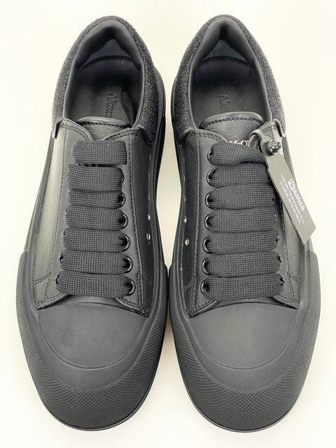 Alexander McQueen Deck Lace-Up Plimsoll 'Black Starry Night'| EU M 40 / US M 7