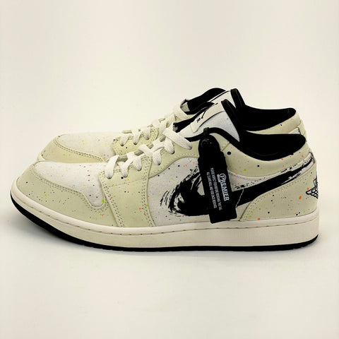 Air Jordan 1 Low 'Brushstroke Swoosh Paint Splatter (2021)' | US M 10