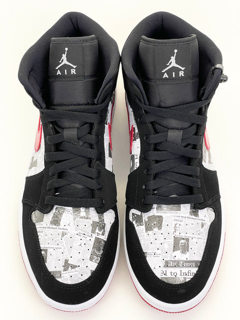 Air Jordan 1 Mid SE 'Newspaper Air Times (2019)' | US M 11