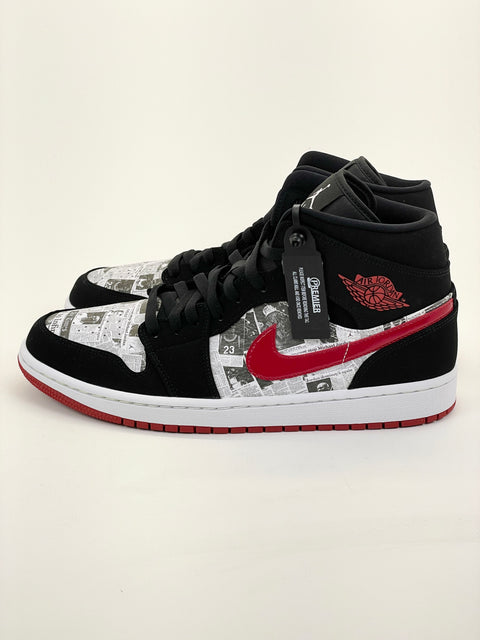 Air Jordan 1 Mid SE 'Newspaper Air Times (2019)' | US M 11