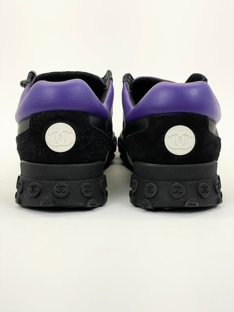 Chanel Cuir Dore 38 Sneaker 'Baltimore Raven Custom'| EU M 42 / US M 9