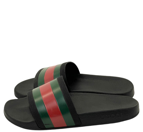 Gucci Rubber Slide 'Black Red' | US M 9