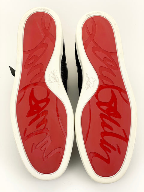 Louboutin Spiked Red Bottom Hi 'White Black' | EU M 44 / US M 11