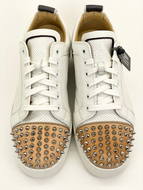 Christian Louboutin Louis Junior Spikes 'White Black Cream' | EU M 43 / US M 10