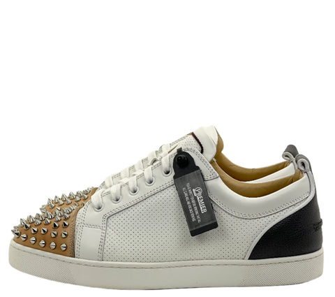Christian Louboutin Louis Junior Spikes 'White Black Cream' | EU M 43 / US M 10