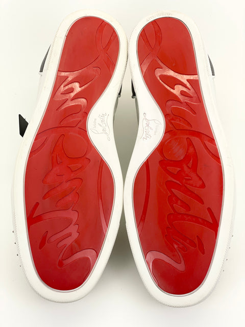 Christian Louboutin Louis Junior Spikes 'White Black Cream' | EU M 43 / US M 10