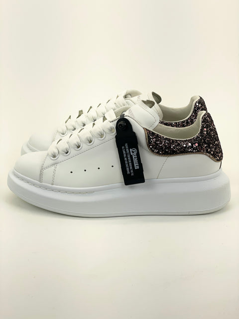 Alexander McQueen Oversized 'Heel Iridescent Glitter'| EU W 37.5 / US GS 6Y