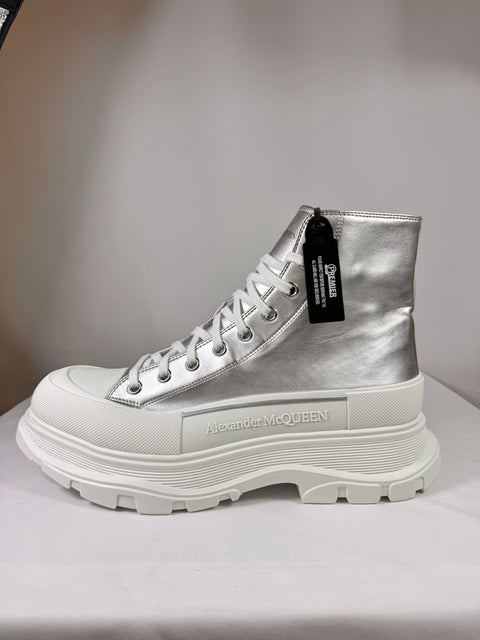 Alexander McQueen Tread Slick Boot High 'White Silver' | EU M 47 / US M 14