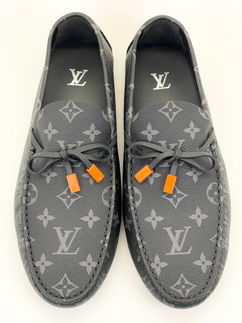 Louis Vuitton Moccasin Loafer 'Black/Grey' | US M 8.5
