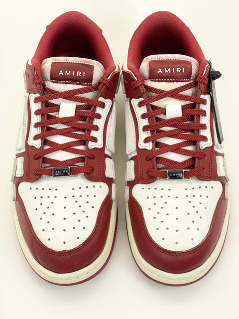 Amiri Skeleton Low 'White/Burgundy' | EU M 43 / US M 10