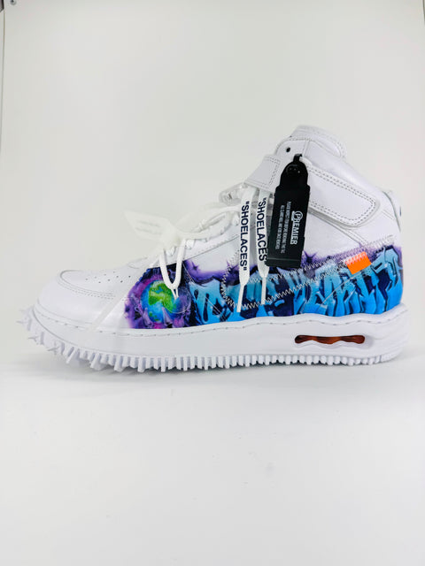 Off-White x Air Force 1 Mid SP Leather 'Graffiti (2023)' | US M 12