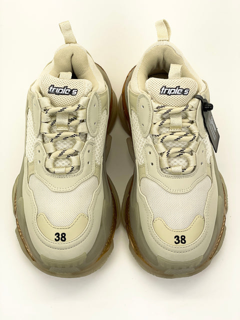 Balenciaga Triple S 'Clear Sole Beige' | EU W 38 / US M 6.5