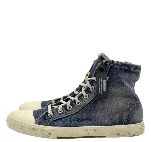 Balenciaga Paris High 'Destroyed Blue Denim (2023)' | EU M 46 / US M 13