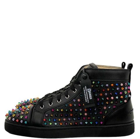 Christian Louboutin Lou Spikes Orlato Flat 'Pleated Metallic' | EU M 45 / US W 12