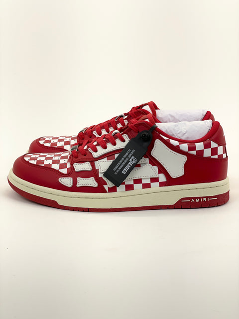 Amiri Varsity Skel Top Low 'Varsity Cream Deep Red (2024)' | US M 9