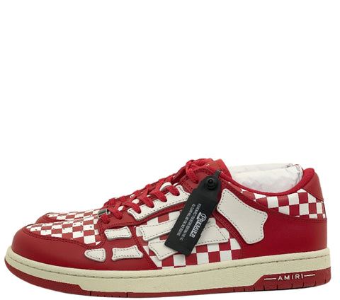 Amiri Varsity Skel Top Low 'Varsity Cream Deep Red (2024)' | US M 11