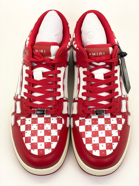 Amiri Varsity Skel Top Low 'Varsity Cream Deep Red (2024)' | US M 8