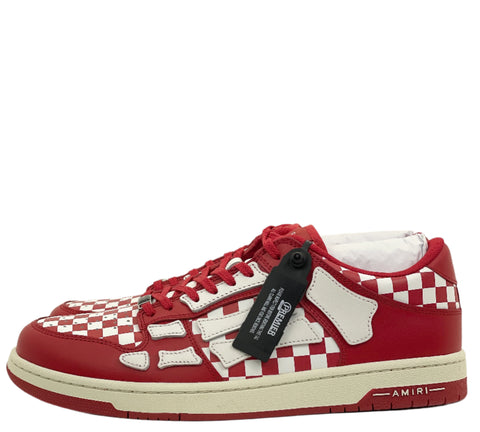Amiri Varsity Skel Top Low 'Varsity Cream Deep Red (2024)' | US M 12