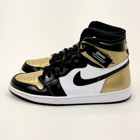Air Jordan 1 Retro High OG NRG 'Patent Gold Toe (2018)' | US M 12