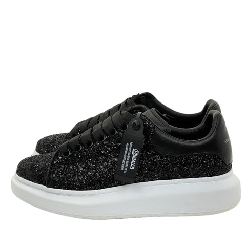 Alexander Mcqueen Glitter Leather Exaggerated-Sole Sneakers | EU M 40.5 / US M 7.5