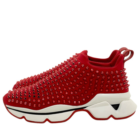 Christian Louboutin Donna Spike Sock 'Red White' | EU W 41 / US W 11