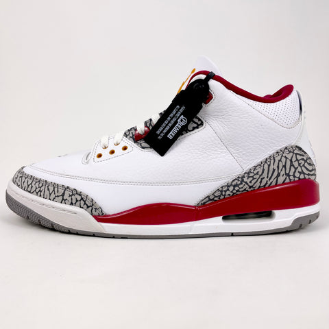 Air Jordan 3 Retro 'Cardinal Red (2022)' | US M 13 (No Box)