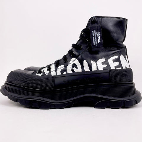 Alexander McQueen Tread  Slick Boot 'Graffiti Black White' | EU M 45 / US M 12