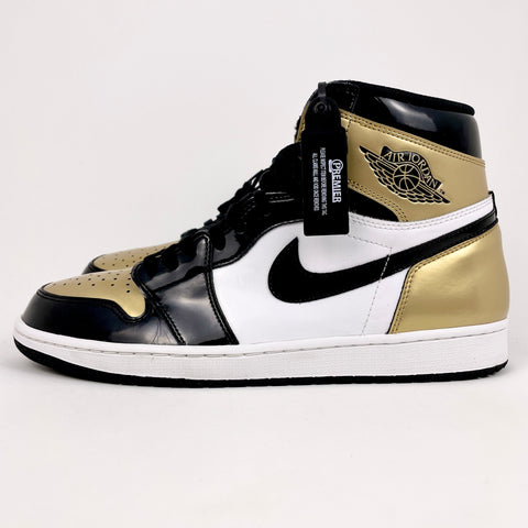 Air Jordan 1 Retro High 'Patent Gold Toe (2018)' | US M 14