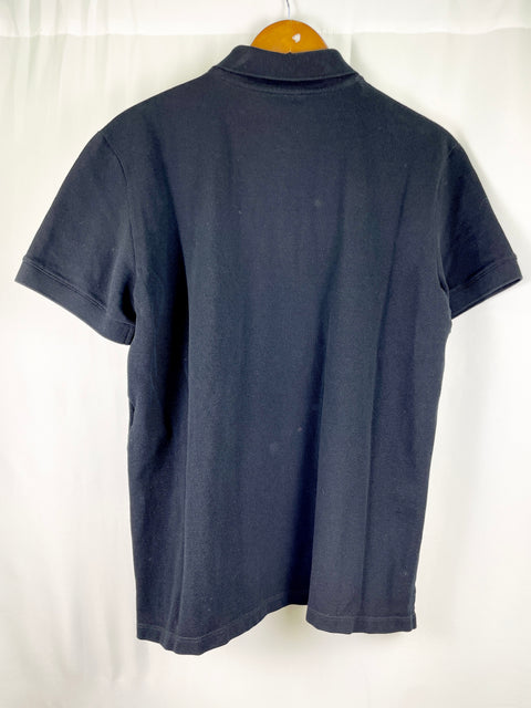 Alexander McQueen Polo Shirt 'Skull Embroidered Black' | US M X-Large