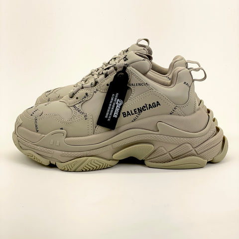 Balenciaga Triple S 'Beige Logo Print' | EU W 37 / US W 7