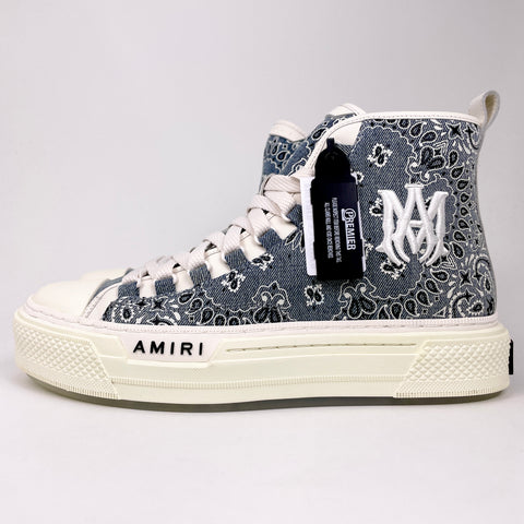 Amiri Court High 'Denim Bandana' | EU M 43 / US M 10