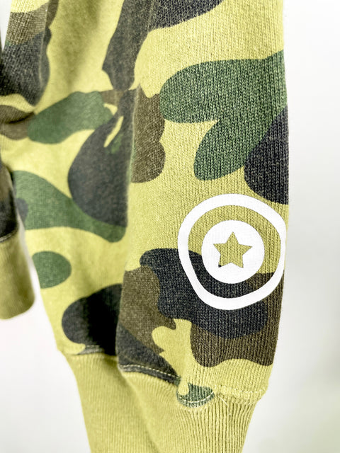 Bape 1st Camo Shark Full Zip Hoodie 'Green' | US M X-Large
