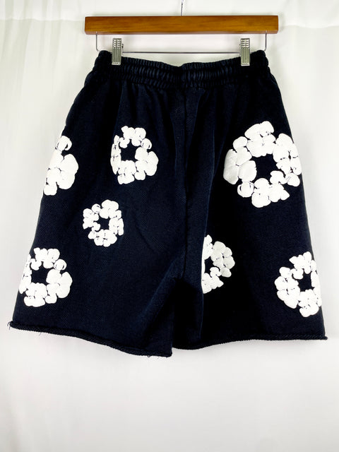 Denim Tears SweatShort 'The Cotton Wreath Black' | US M Small