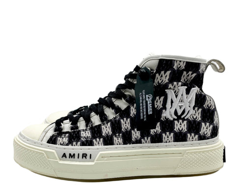 Amiri Court High 'Allover Logo White Black' | EU M 42 / US M 9