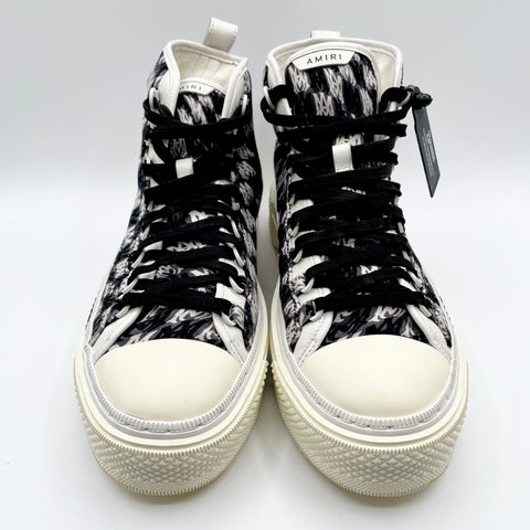 Amiri Court High 'Allover Logo White Black' | EU M 42 / US M 9